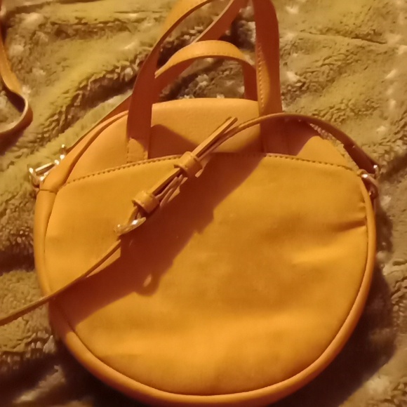 LC Lauren Conrad Lydia Round Crossbody Mini Bag, Med Yellow - Picture 2 of 5